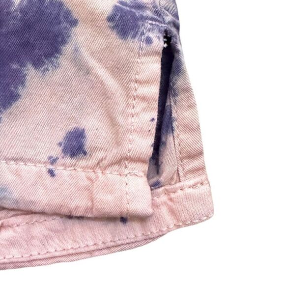 🌺 BP Nordstrom Tie Dye Pink & Purple Oversized Soft Button Down Shirt Size L NWT - Picture 6 of 11